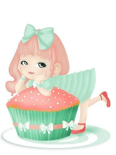 Dibujos coloreados munecas con pasteles - Imagenes y dibujos para ... Dibujos coloreados munecas con pasteles - Imagenes y dibujos para ...