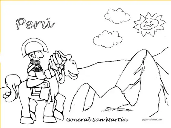 Dibujos para colorear dia de la independencia del peru - Imagui