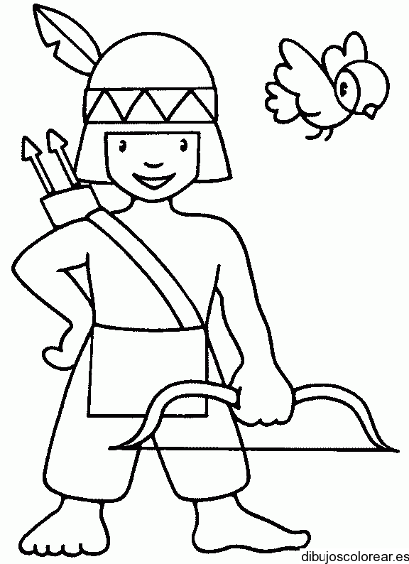 Dibujo de un niño indigena animado - Imagui