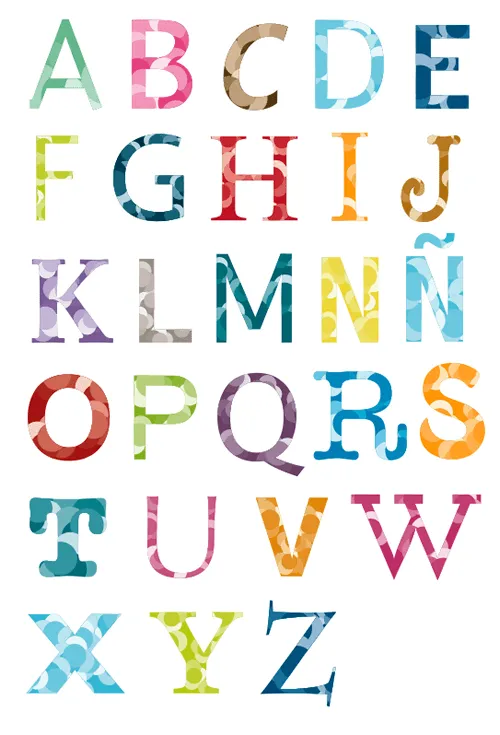Letras del abecedario decoradas gratis - Imagui