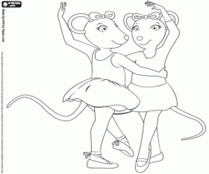 Dibujos para colorear de Angelina Ballerina , dibujos para imprimir de ... Dibujos para colorear de Angelina Ballerina , dibujos para imprimir de ...