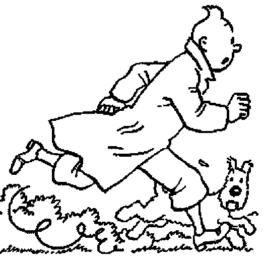 Dibujos para colorear de Las aventuras de Tintín, Tintin et Milou ...