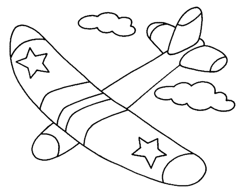 Dibujos para colorear de Aviones, aeroplano, avioneta, Plantillas ...