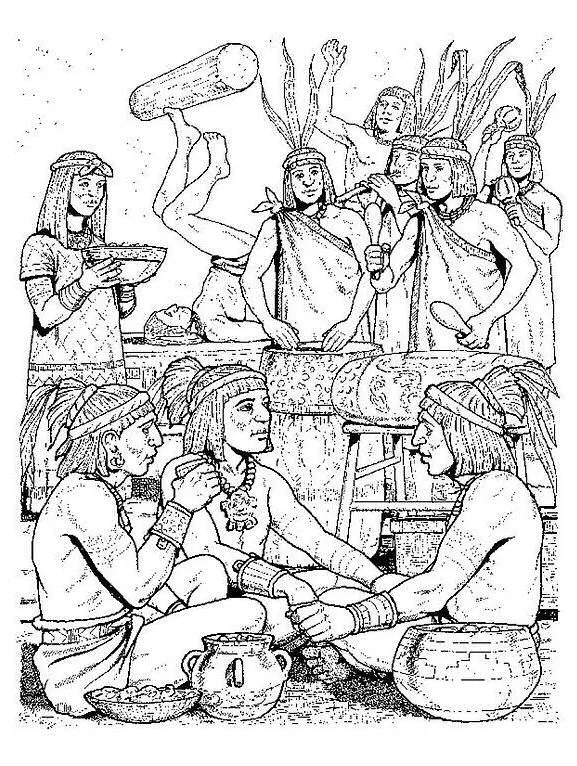 Dibujos aztecas para pintar - Imagui