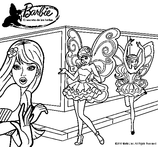 Dibujos para colorear de barbie y el secreto de las hadas - Imagui