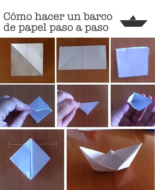 Dibujos para Colorear: Cómo hacer un barco de papel paso a paso