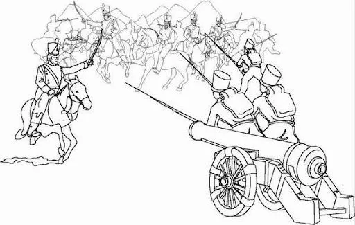 Dibujos para colorear de la batalla de carabobo para niños - Imagui