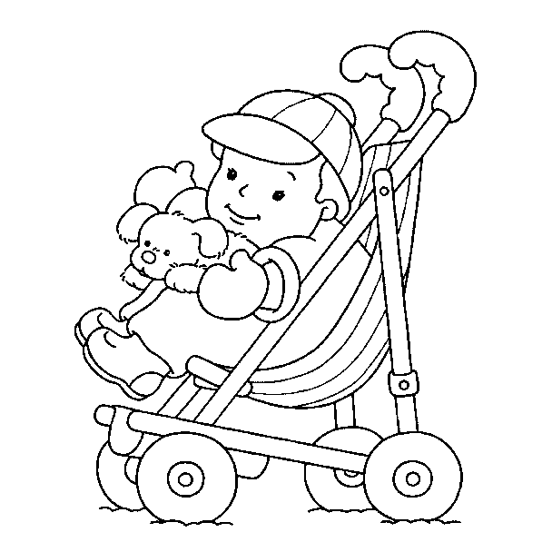 Dibujos para colorear de un niño recien nacido - Imagui