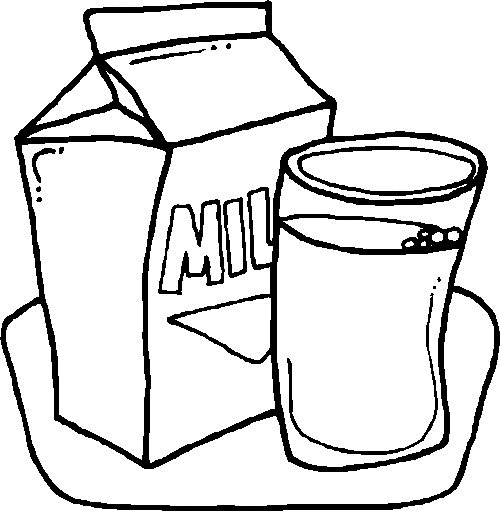 Dibujos para colorear de Bebidas, refrescos, leche, agua ...