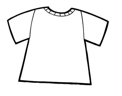 T-shirt para colorear - Imagui