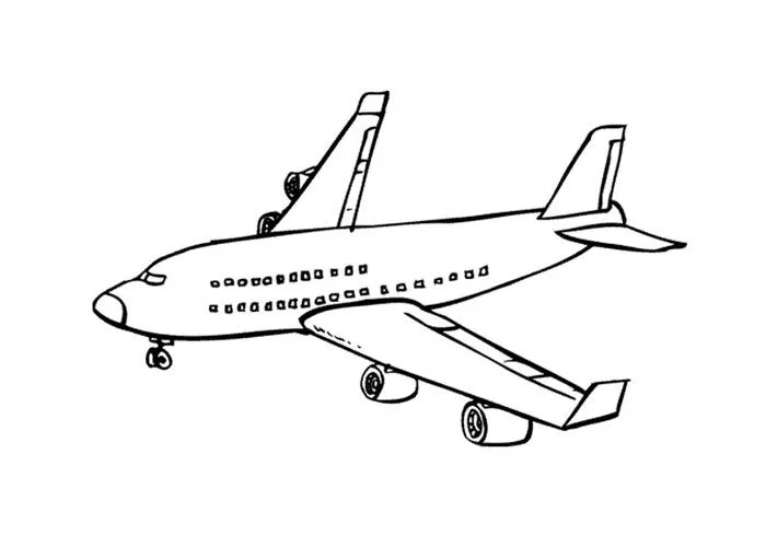 Dibujos para colorear de un boing 747 - Imagui