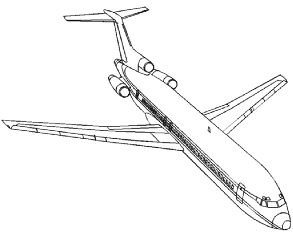 Dibujos para colorear de un boing 747 - Imagui