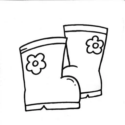 Dibujos de botas de agua - Imagui