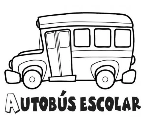 Imprimir dibujos para colorear : Autobús escolar
