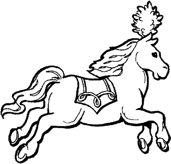 Dibujos animados para colorear como caballo - Imagui