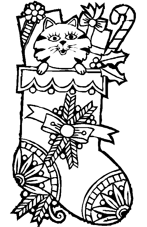 Dibujos para colorear de Calcetines y botas de navidad, Plantillas ... Dibujos para colorear de Calcetines y botas de navidad, Plantillas ...