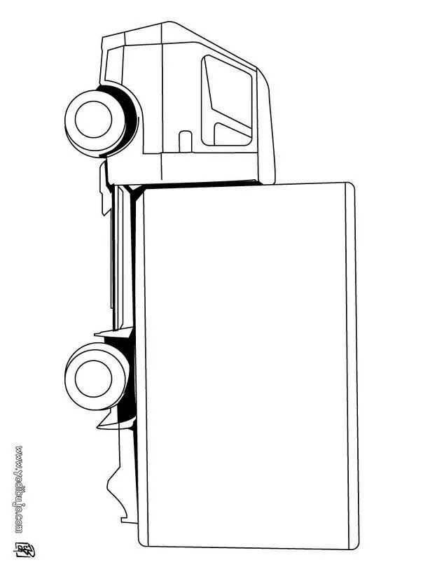 Dibujos para colorear CAMION, Camión tradicional para imprimir Dibujos para colorear CAMION, Camión tradicional para imprimir