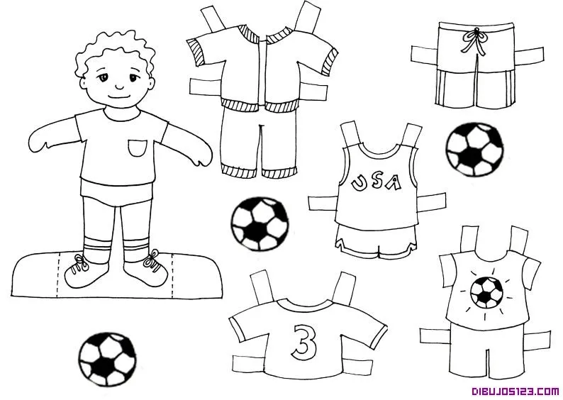 Dibujos para colorear de camisetas de futbol - Imagui