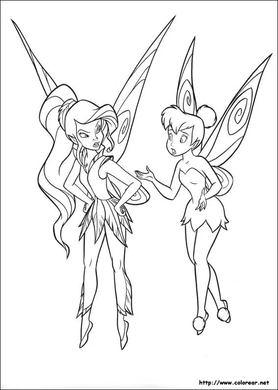 Dibujos de Campanita para colorear en Colorear. Dibujos de Campanita para colorear en Colorear.
