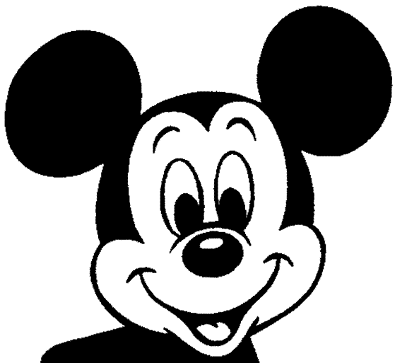 Dibujos de su cara Mickey Mouse para pintar - Imagui