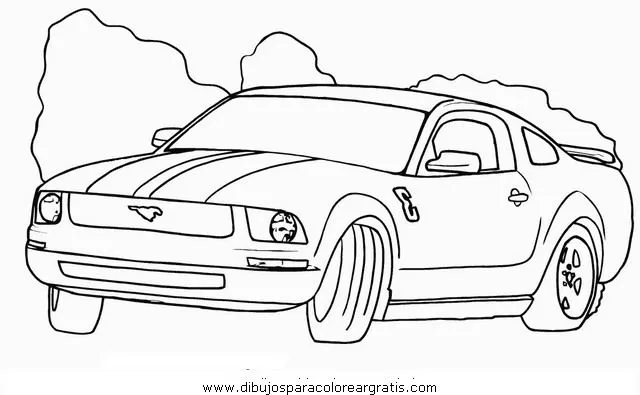 Dibujos para colorear de carros mustang - Imagui
