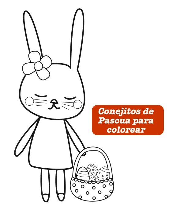Dibujos para Colorear: Colorear conejitos