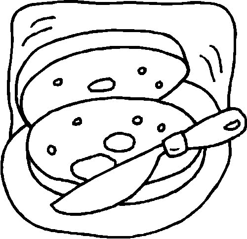 Comidas Colouring Pages