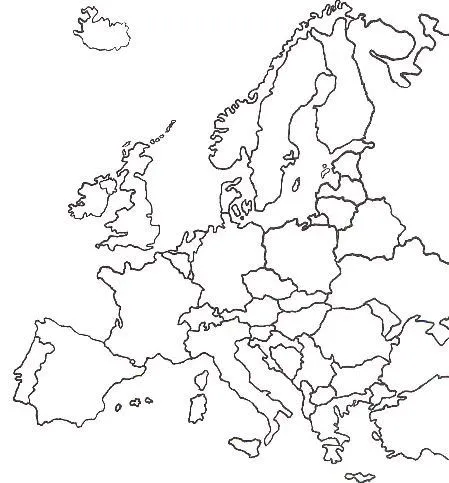 Dibujos para colorear del continente europeo - Imagui