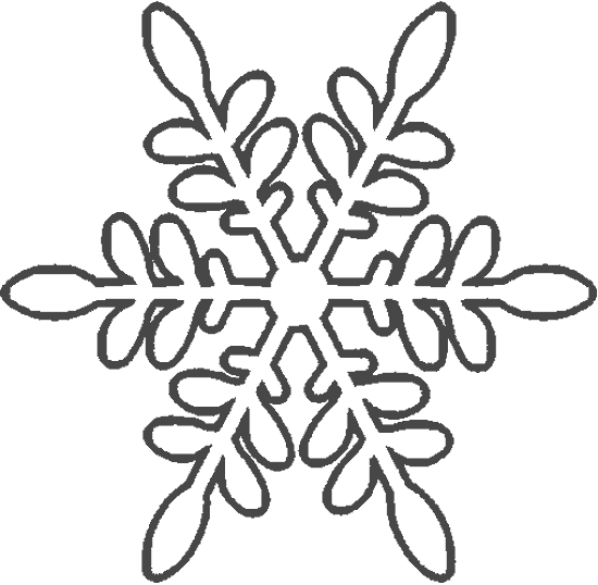 Dibujos para colorear de Copos de Nieve en navidad, Plantillas ...