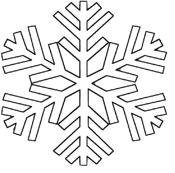 Dibujos para colorear de Copos de Nieve en navidad, Plantillas ...