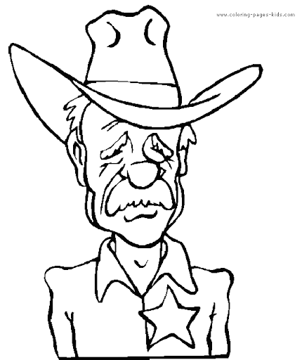 Dibujos colorear de Cowboy y Vaqueros del lejano oeste | pintar y ...