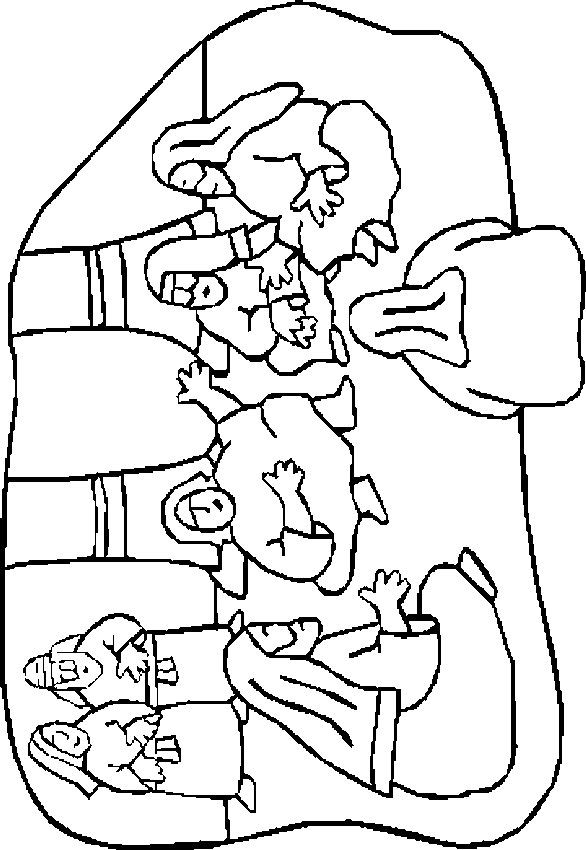 Jesús perdido en el templo; dibujos bíblicos para colorear Jesús perdido en el templo; dibujos bíblicos para colorear