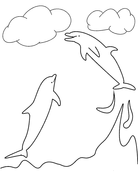 Dibujos para colorear delfin - Imagui