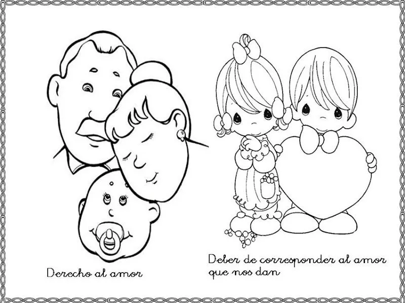 Dibujos para colorear derechos y deberes del niño | Colorear ... Dibujos para colorear derechos y deberes del niño | Colorear ...