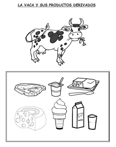 Imagen de la leche de la vaca para colorear - Imagui