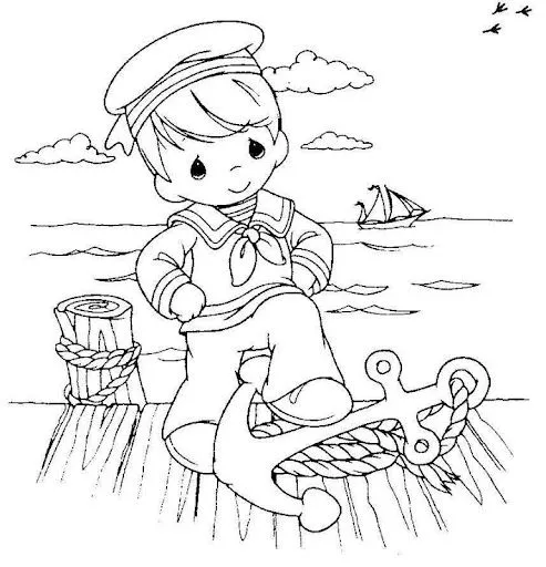 Dibujos del niño y la mar para dibujar - Imagui