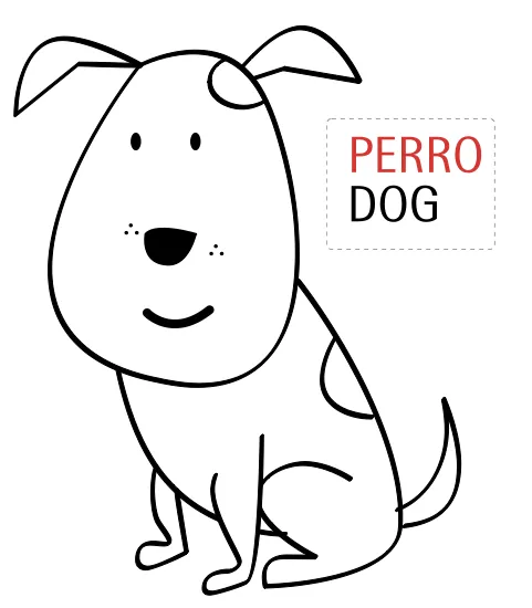 Dibujos para Colorear: Dibujo de perro para colorear