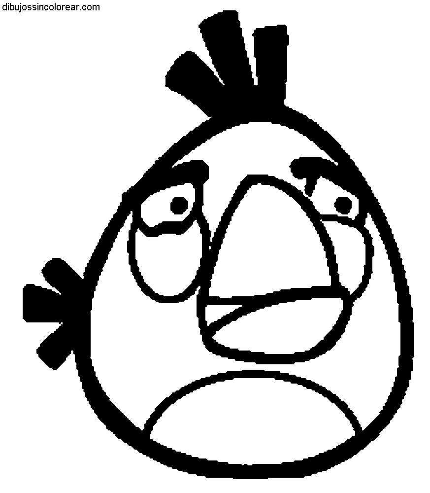 Dibujos Sin Colorear: Dibujos de Angry Birds para Colorear