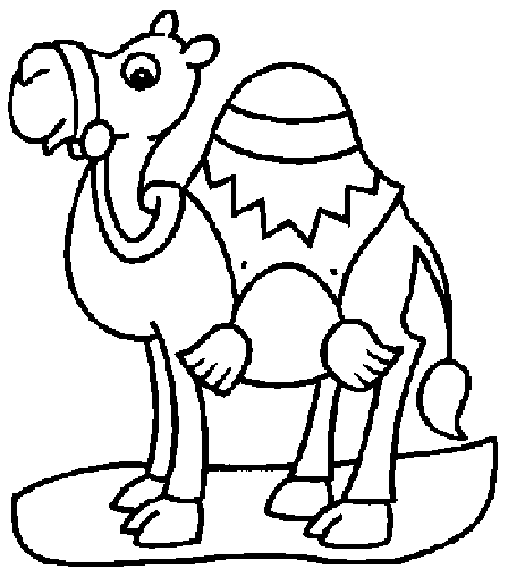Dibujos de animales para Colorear, "Camello". - Dibujos para ...