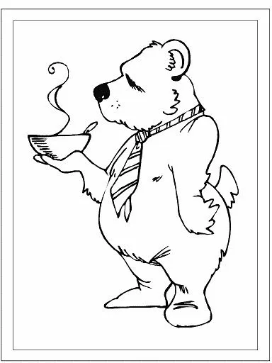 Dibujos para colorear: Dibujos para colorear - Osito con sopa Dibujos para colorear: Dibujos para colorear - Osito con sopa