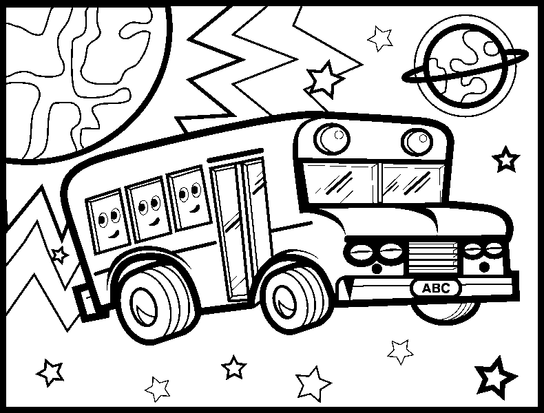 Dibujos para colorear: Dibujos para colorear - Vehiculos - Autobus