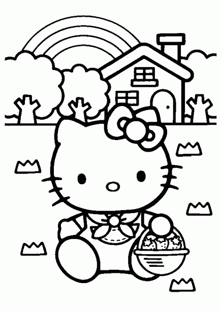 DIBUJOS PARA COLOREAR: DIBUJOS DE HELLO KITTY PARA PINTAR HELLO ...