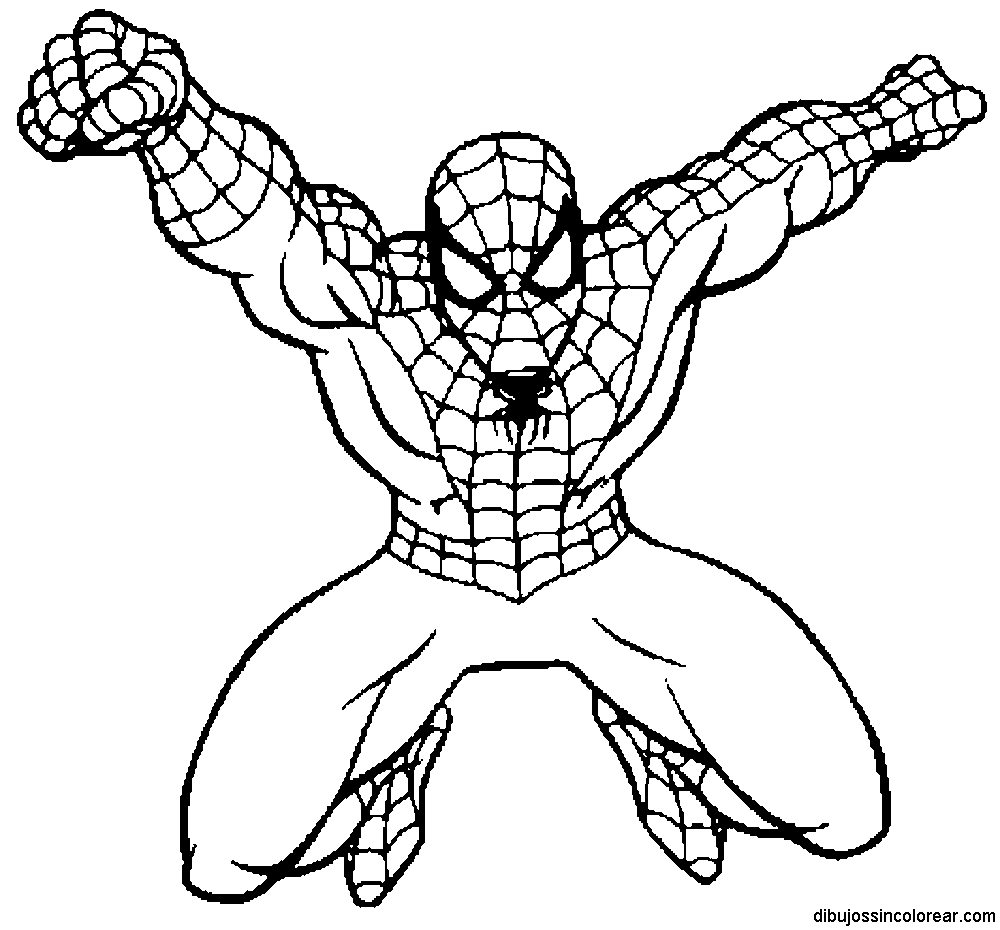 Dibujos Sin Colorear: Dibujos del Hombre Araña (Spiderman) para ...