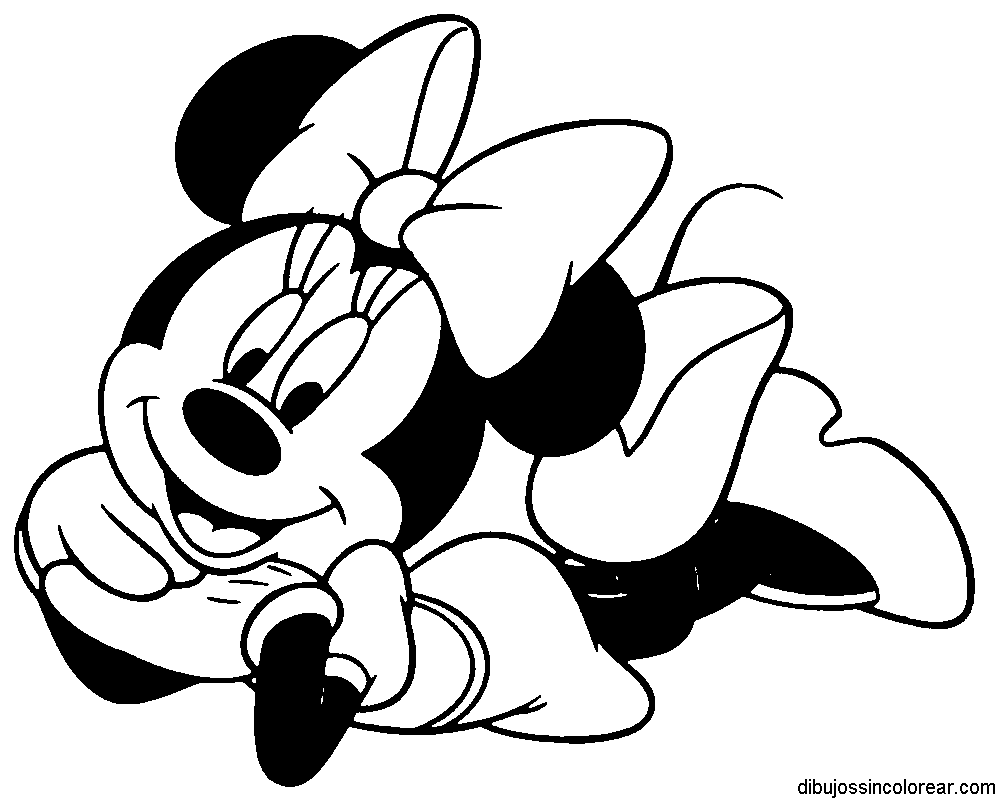 Dibujos Sin Colorear: Dibujos de Minnie Mouse para Colorear Dibujos Sin Colorear: Dibujos de Minnie Mouse para Colorear