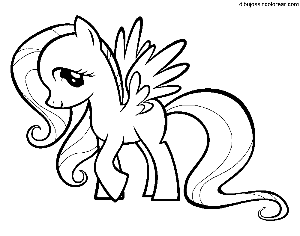 Dibujos Sin Colorear: Dibujos de My Little Pony para Colorear