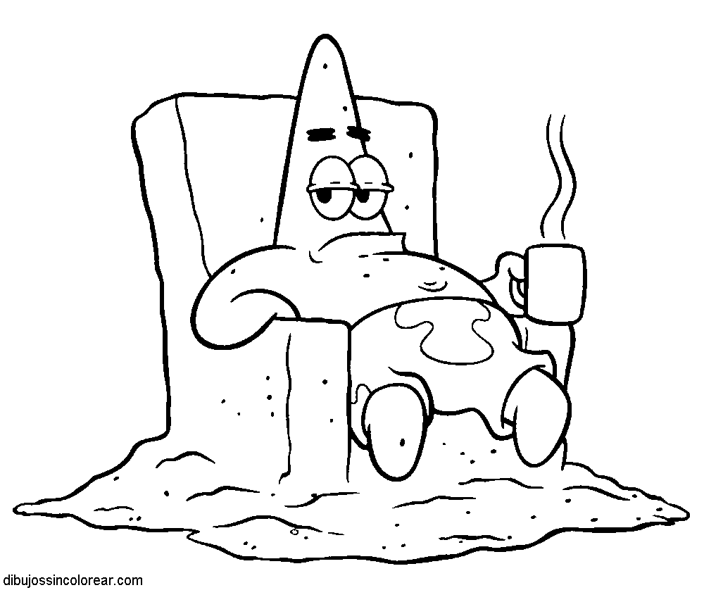 Dibujos Sin Colorear: Dibujos de Patricio Estrella (Bob Esponja ... Dibujos Sin Colorear: Dibujos de Patricio Estrella (Bob Esponja ...