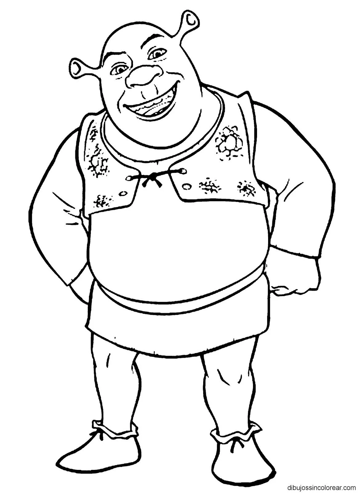 Dibujos Sin Colorear: Dibujos de Personajes de Shrek para Colorear Dibujos Sin Colorear: Dibujos de Personajes de Shrek para Colorear