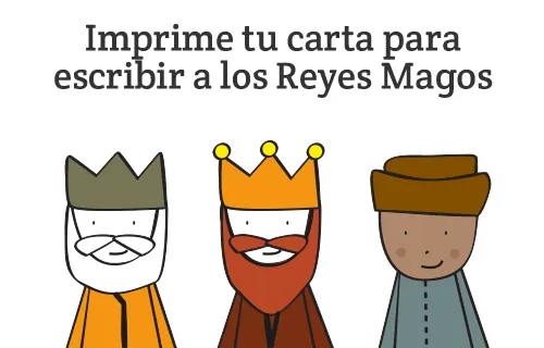 Dibujos para Colorear: Carta de los Reyes Magos para imprimir
