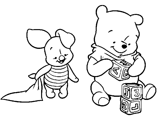 Winnie the Pooh bebé para pintar - Imagui