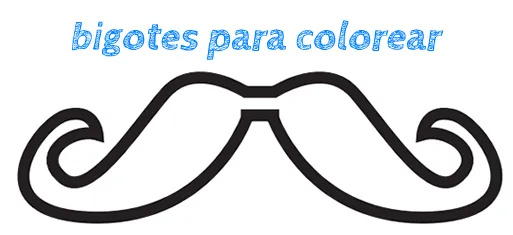 Dibujos para Colorear: Divertidos bigotes para imprimir